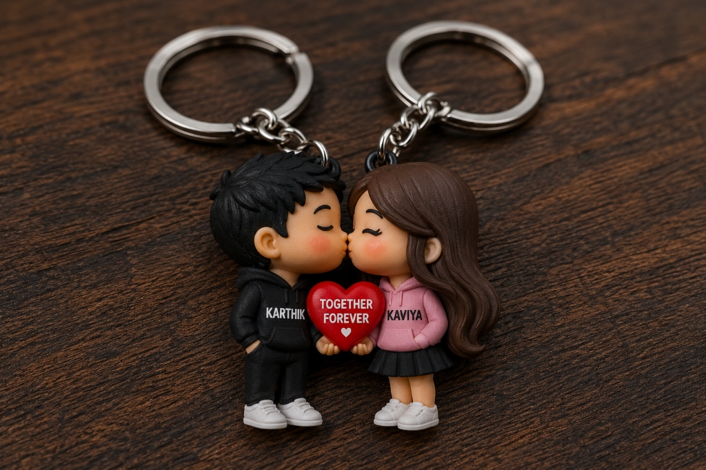 Couples Keychain